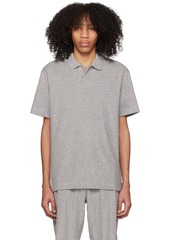 Sunspel Gray Towelling Polo