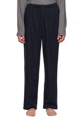 Sunspel Navy Straight-Leg Pyjama Pants