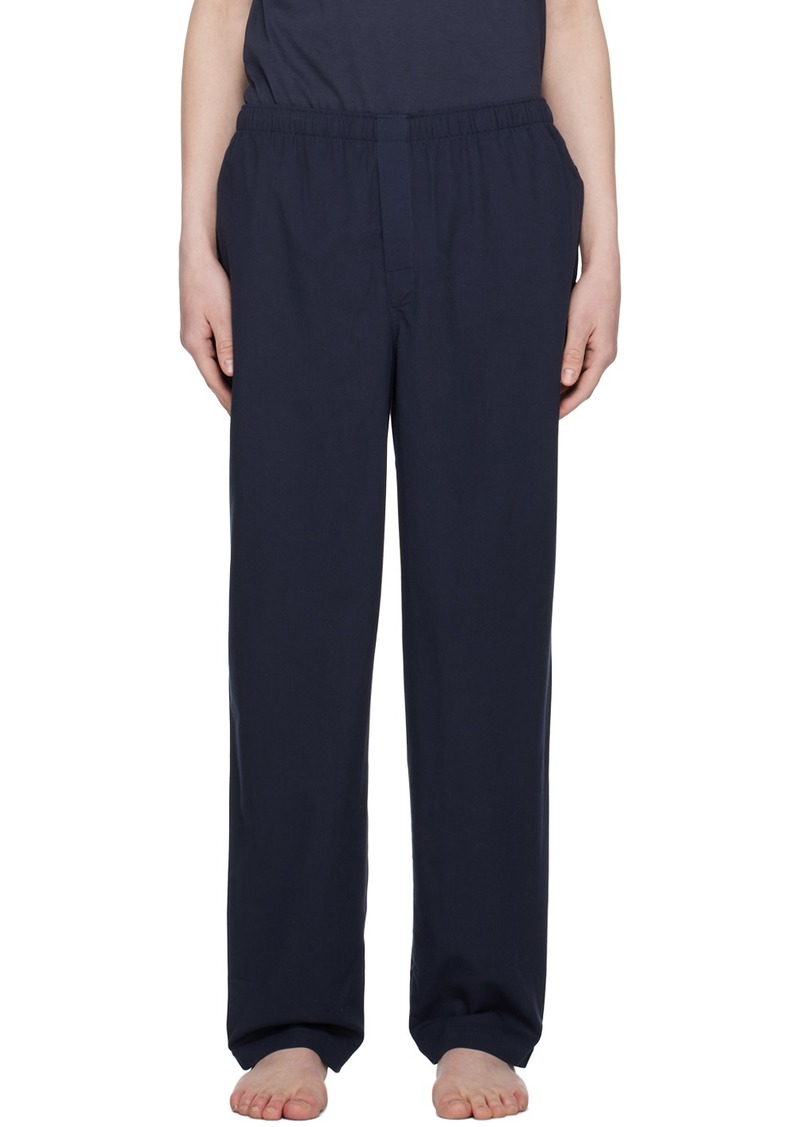 Sunspel Navy Three-Pocket Pyjama Pants