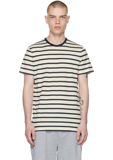 Sunspel Off-White Classic Breton Striped T-Shirt