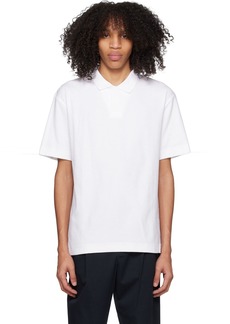 Sunspel White Towelling Polo