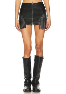 superdown Riley Faux Leather Skirt