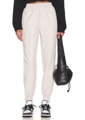 superdown Rinah Leather Jogger Pant