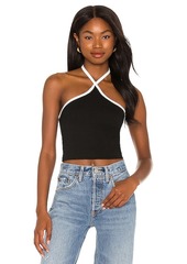 superdown Sirena Contrast Halter Top