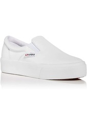 Superga 2306 Womens Leather Slip-On Casual and Fashion Sneakers