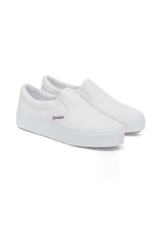Superga 2740 Platform Slip On Shoes In White