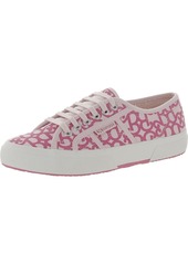 Superga Barbie Movie Denim Print Womens Canvas Lace-Up Skate Shoes