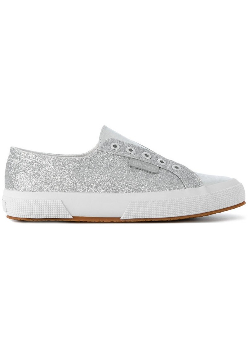 superga glitter argento