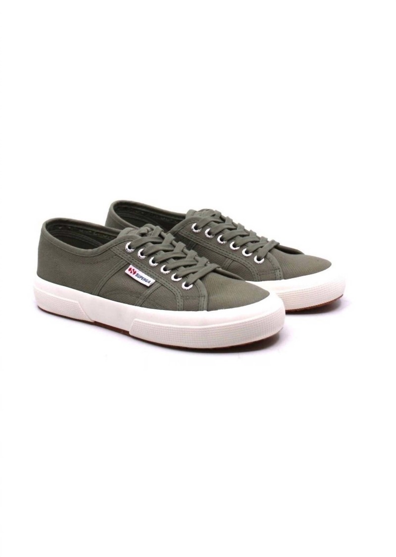 Superga Women's 2750 Cotu Classic Sneaker In Green Safari