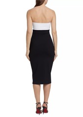 Susana Monaco Colorblock Cut-Out Tube Dress