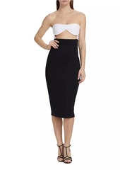 Susana Monaco Colorblock Cut-Out Tube Dress