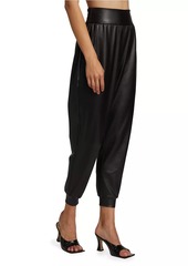 Susana Monaco Faux Leather Jogger Pants