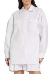 Susana Monaco Oversized Cotton Shirt Jacket