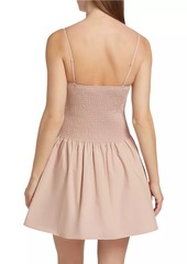 Susana Monaco Poplin Drop Waist Minidress