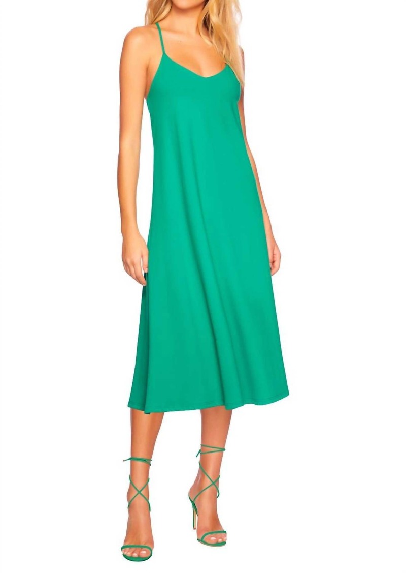 Susana Monaco Racer Tank Midi Dress 32 In Nettle