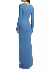 Susana Monaco Ruched Jersey Maxi Dress