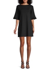 Susana Monaco Ruffle-Sleeve Mini Dress