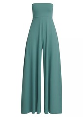 Susana Monaco Stretch Jersey Strapless Wide-Leg Jumpsuit