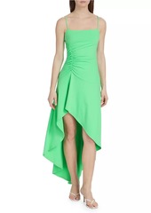 Susana Monaco String Gathered Jersey High-Low Dress