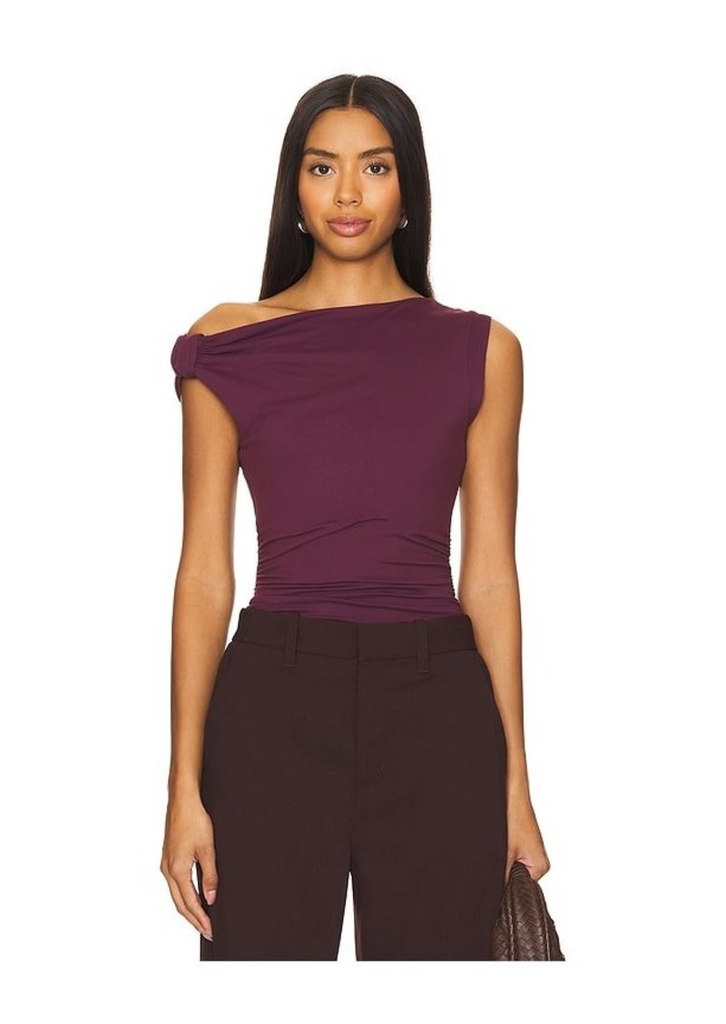 Susana Monaco Asymmetric Gathered Top