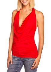 Susana Monaco Cowl Halter Top in Perfect Red at Nordstrom