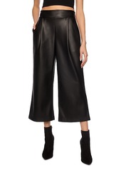 Susana Monaco Faux Leather Cropped Pants