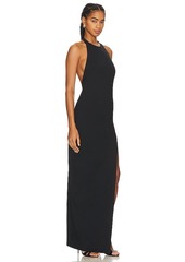 Susana Monaco Halter Low Back Maxi Dress