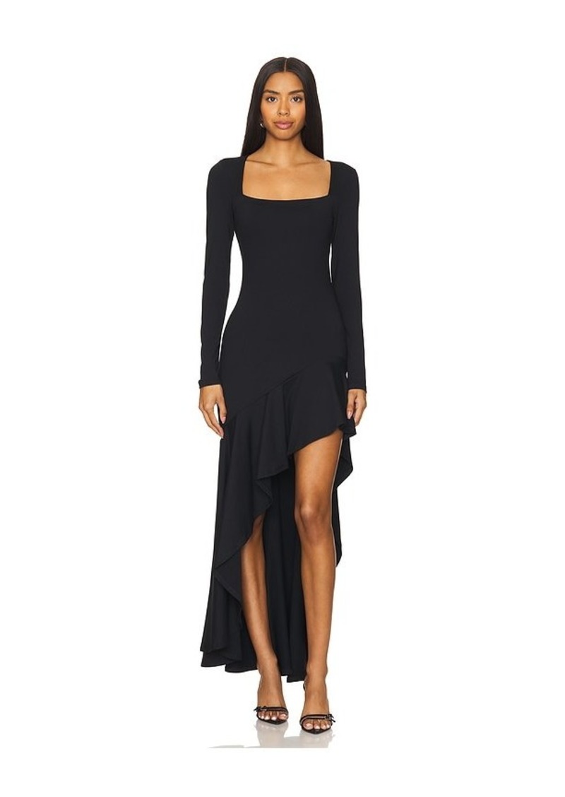 Susana Monaco Long Sleeve High Low Dress