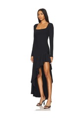 Susana Monaco Long Sleeve High Low Dress