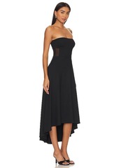 Susana Monaco Mesh Strapless Midi Dress