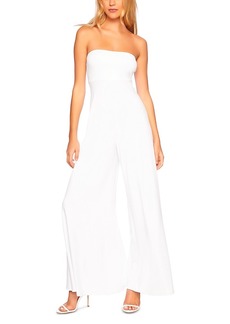 Susana Monaco Strapless Flare Leg Jumpsuit