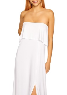 Susana Monaco Strapless Overlay Maxi Dress