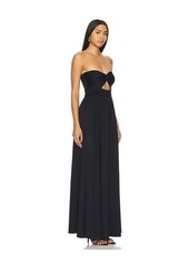 Susana Monaco Twist Front Strapless Dress