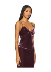 Susana Monaco Velvet Silk Bias String Top