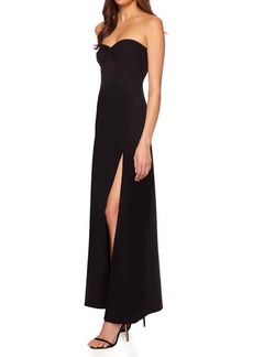 Susana Monaco Tiwst Front Maxi Dress In Black