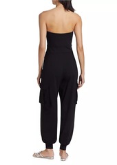 Susana Monaco Tube Cargo Strapless Jumpsuit