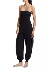 Susana Monaco Tube Cargo Strapless Jumpsuit