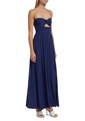 Susana Monaco Twisted Strapless Maxi Dress