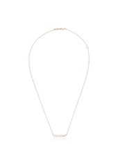 Suzanne Kalan 18kt rose gold Classic diamond bar necklace