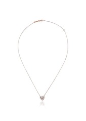 Suzanne Kalan 18kt rose gold heart diamond necklace