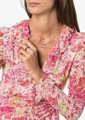 Suzanne Kalan 18kt rose gold sapphire bar necklace