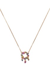 Suzanne Kalan 18kt rose gold sapphire necklace