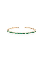 Suzanne Kalan 18kt yellow gold Fireworks emerald horizontal bracelet
