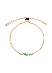 Suzanne Kalan 18kt yellow gold Willow emerald bracelet