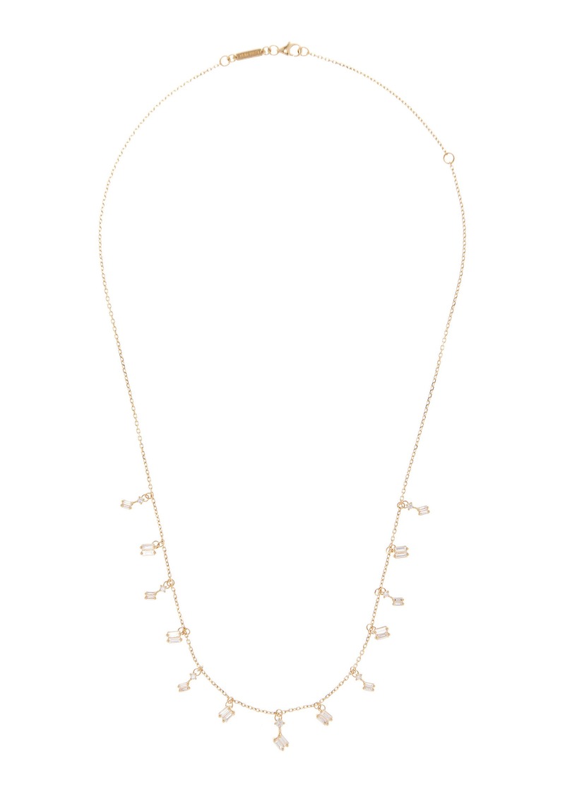 Suzanne Kalan - Classic 18K Yellow Gold Diamond Necklace - Gold - OS - Moda Operandi - Gifts For Her