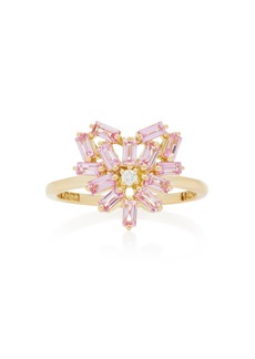 Suzanne Kalan - Heart-Shaped 18K Gold and Pink Sapphire Ring - Pink - US 7 - Moda Operandi - Gifts For Her