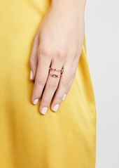 Suzanne Kalan 18k Mini Ring with Sapphire Baguettes