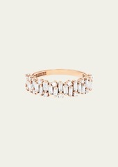 Suzanne Kalan 18K Rose Gold Half-Band Diamond Ring