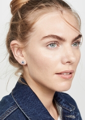 Suzanne Kalan 18k White Gold Blue Sapphire & Diamond Earrings