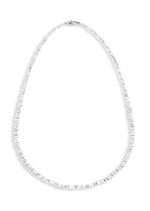 Suzanne Kalan 18K White Gold Diamond Baguette Scattered Tennis Necklace, 17